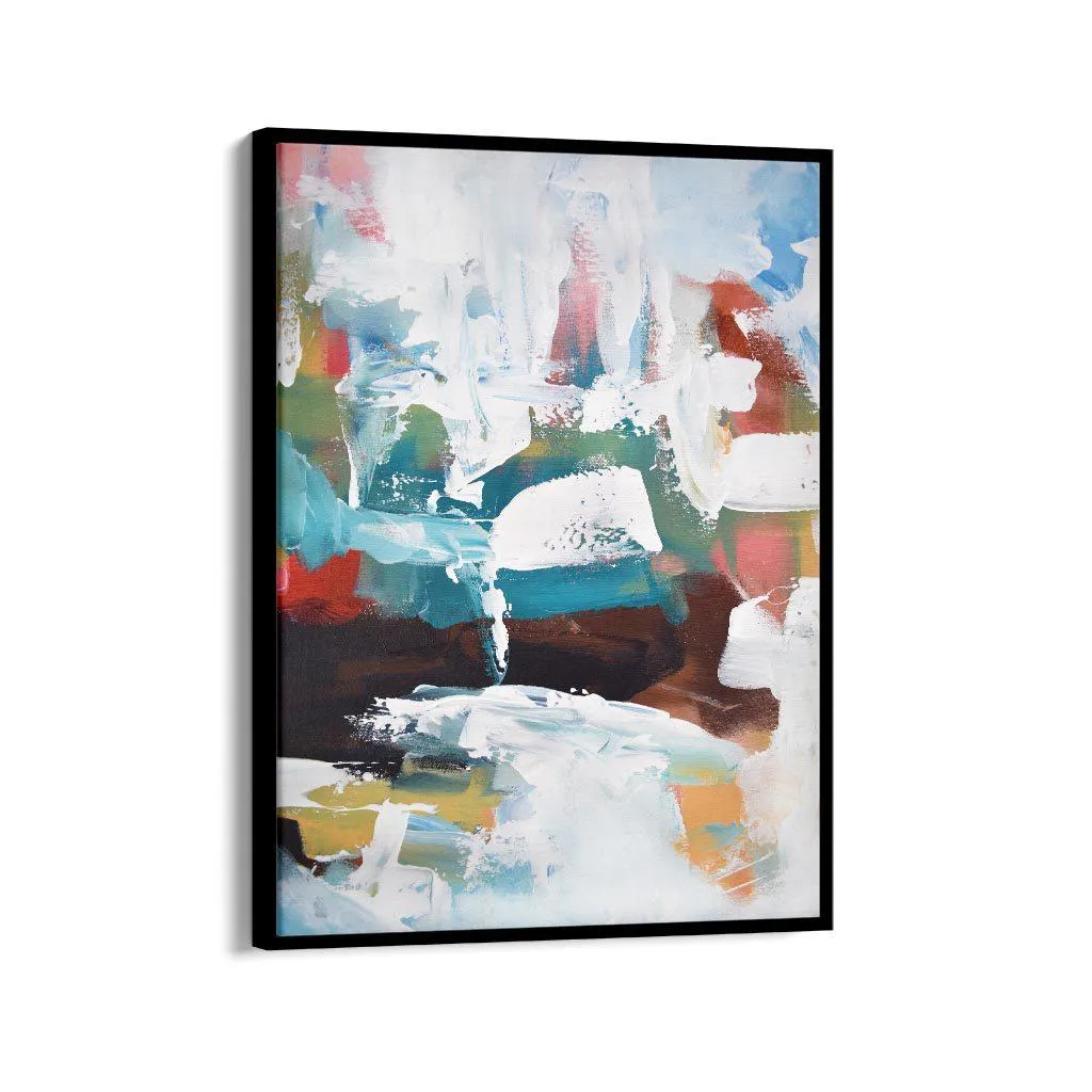 Abstract 191 Framed Canvas