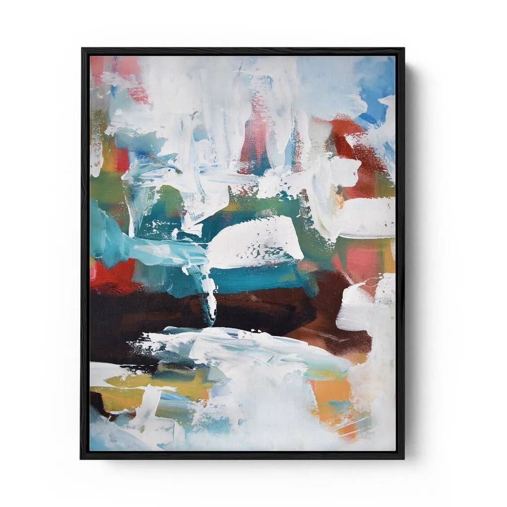 Abstract 191 Framed Canvas