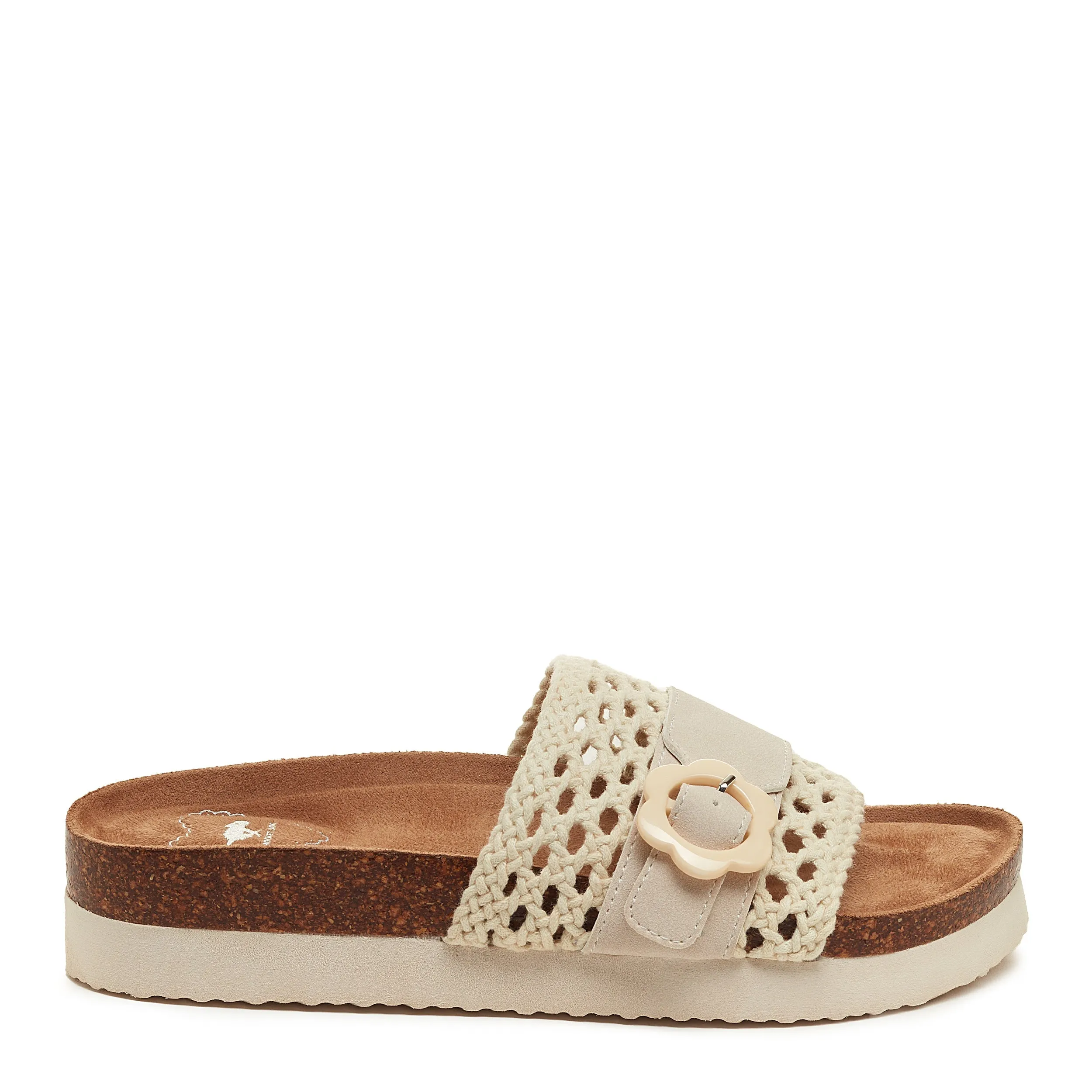 Alma Natural Crochet Strap Sandals