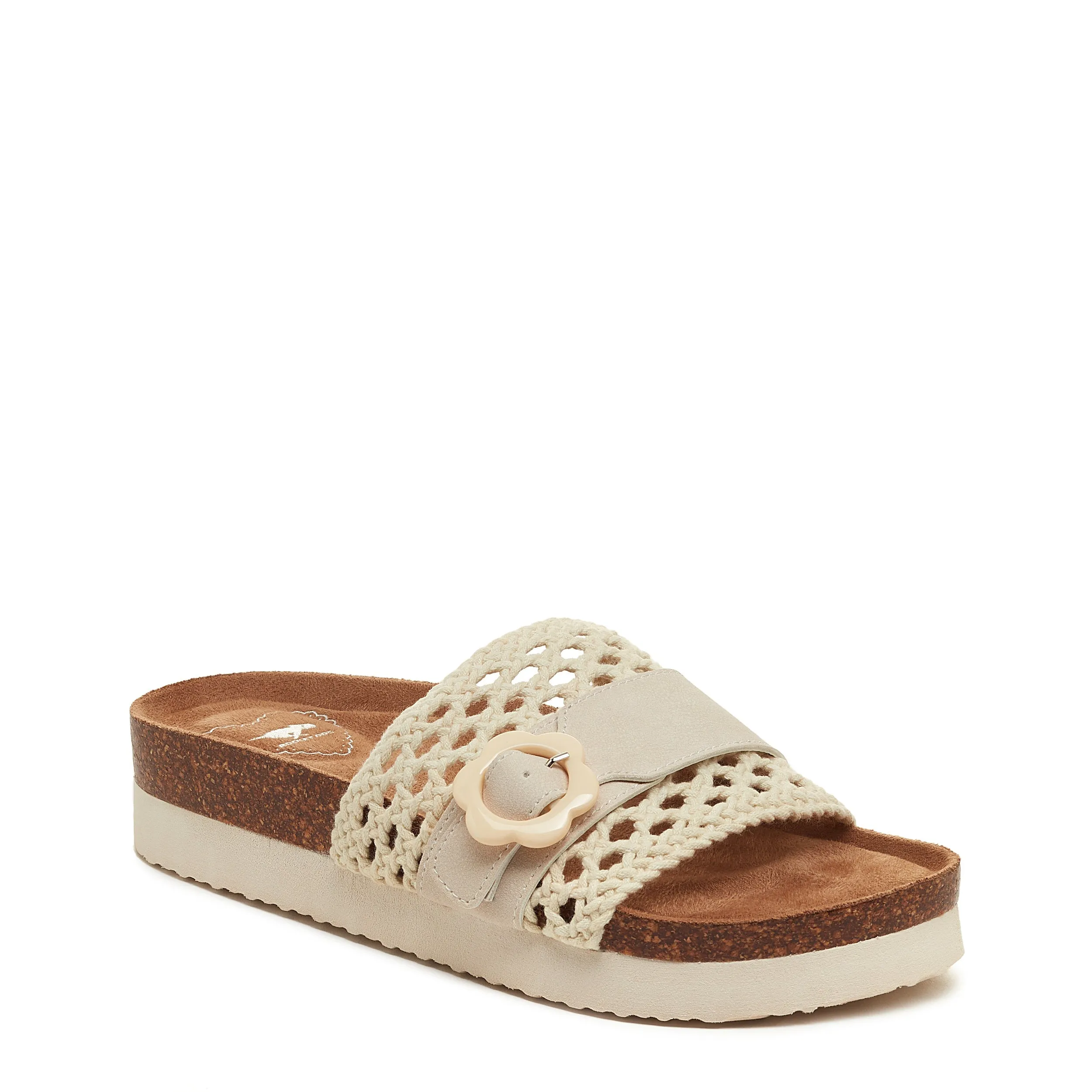 Alma Natural Crochet Strap Sandals