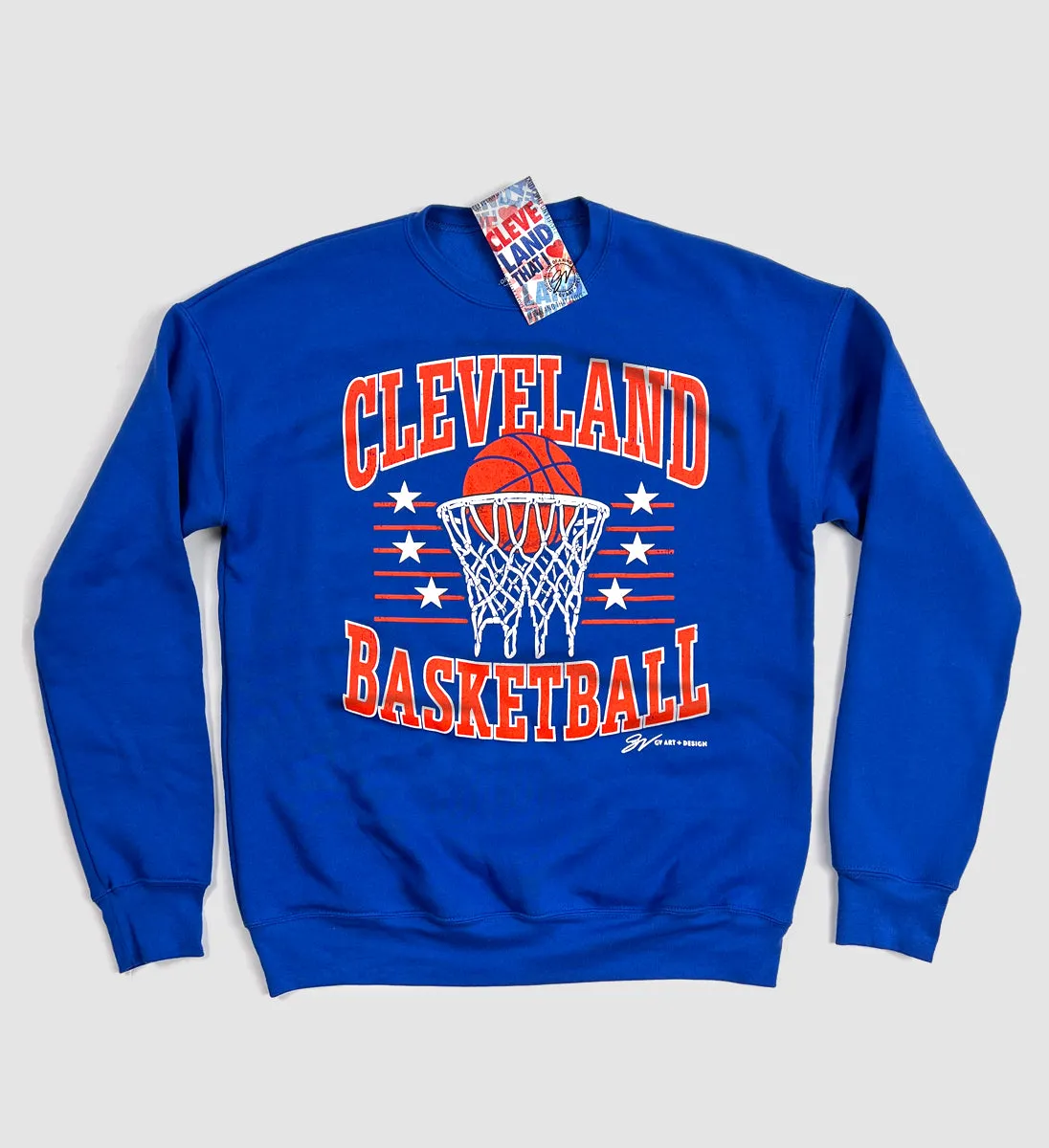 Cleveland Basketball Vintage Crew Sweatshirt