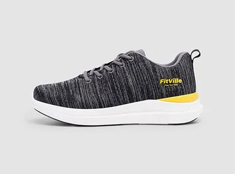 FitVille Men's ArchPower FlyWave Running Shoes V1