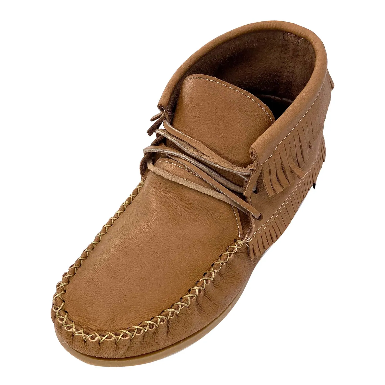 Mens Premium Apache-Style Moose Hide Moccasin Boots