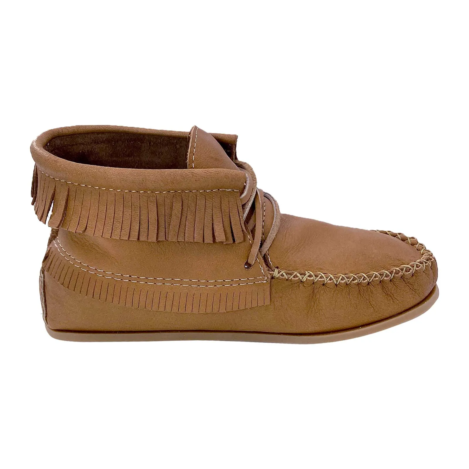 Mens Premium Apache-Style Moose Hide Moccasin Boots