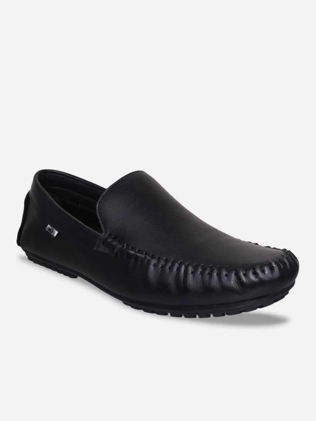 Men's Black Moc Toe Formal Loafer (ID1041)