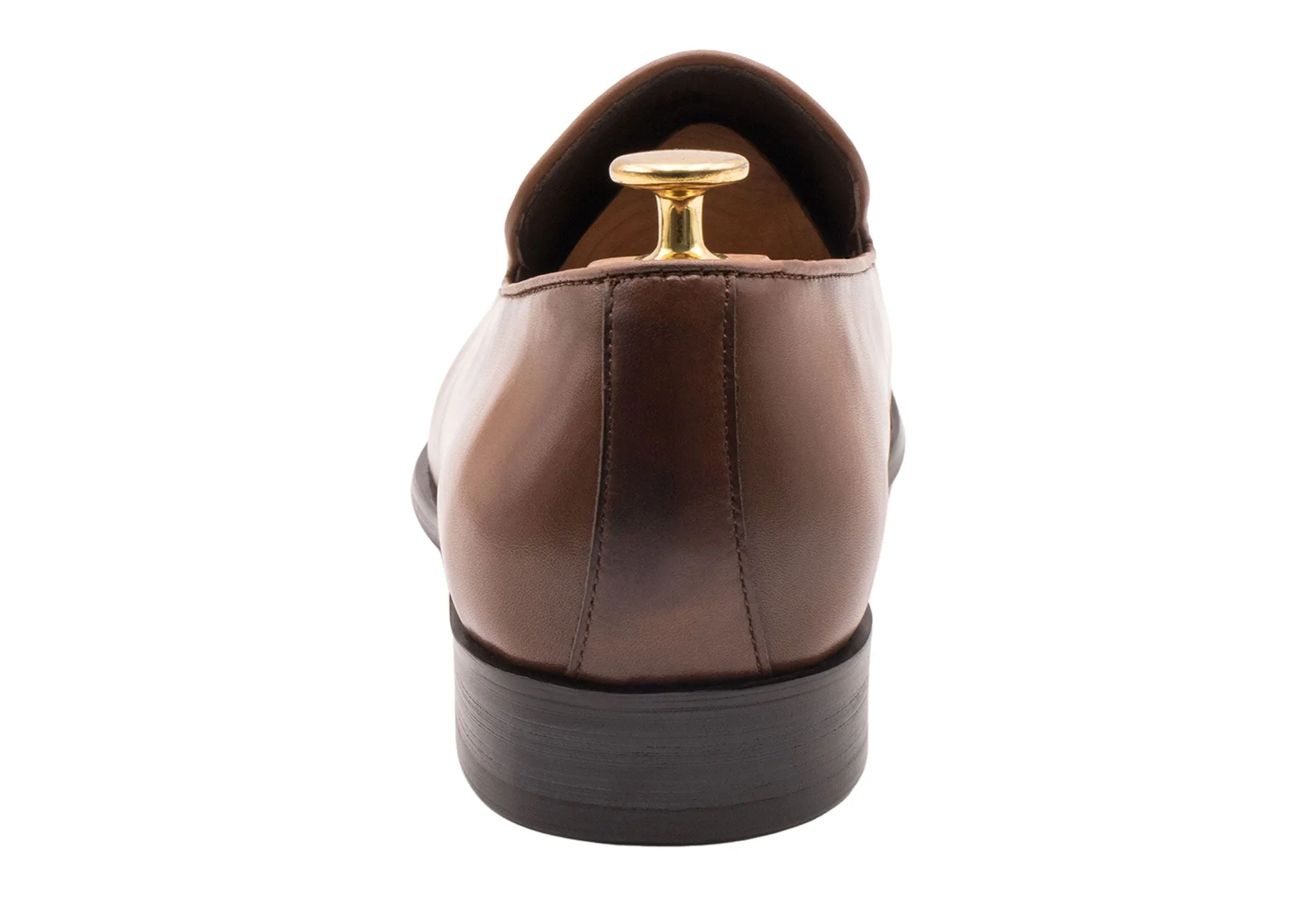 Polvorines Chestnut Wholecut Tassel Loafer