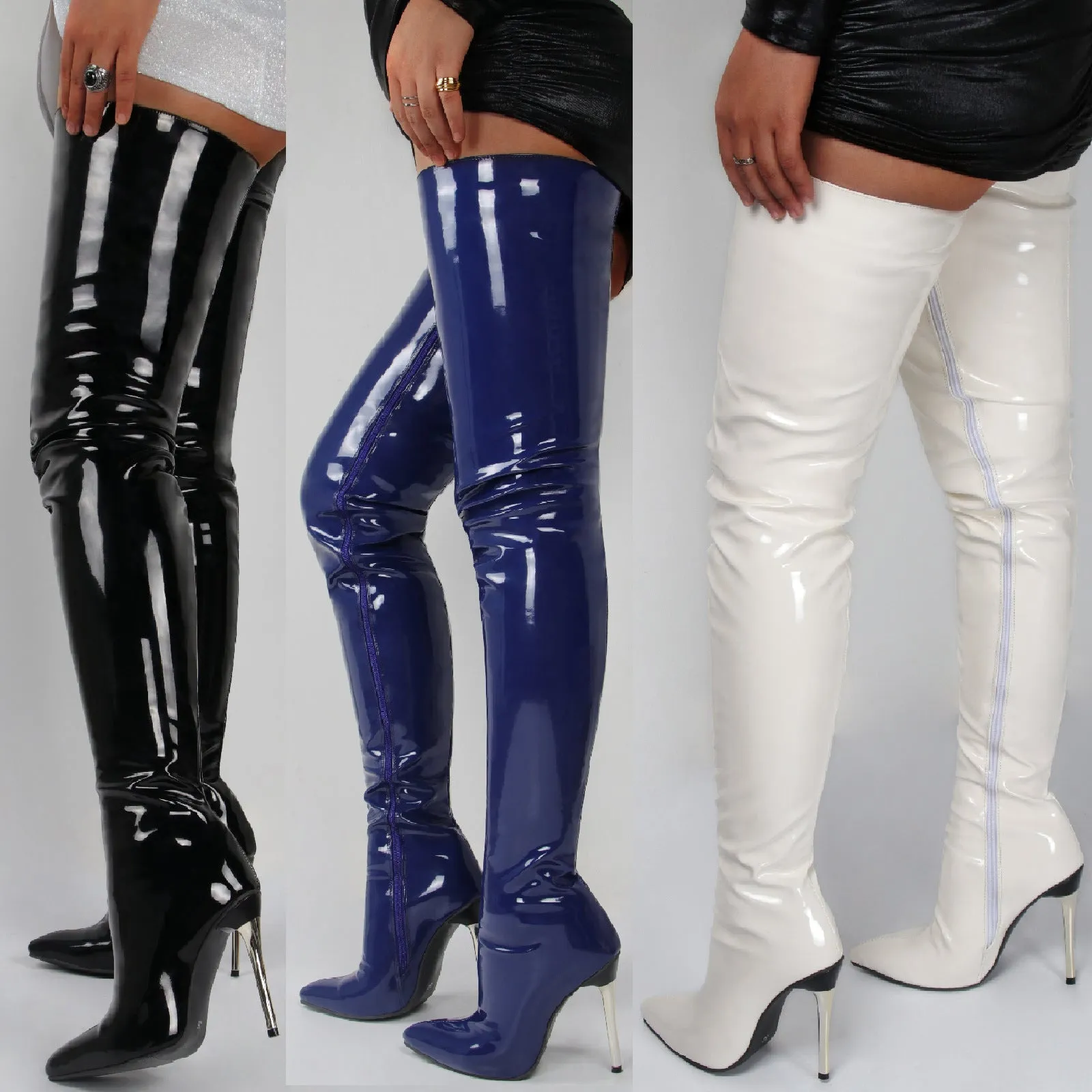 Shiny Stiletto Boots