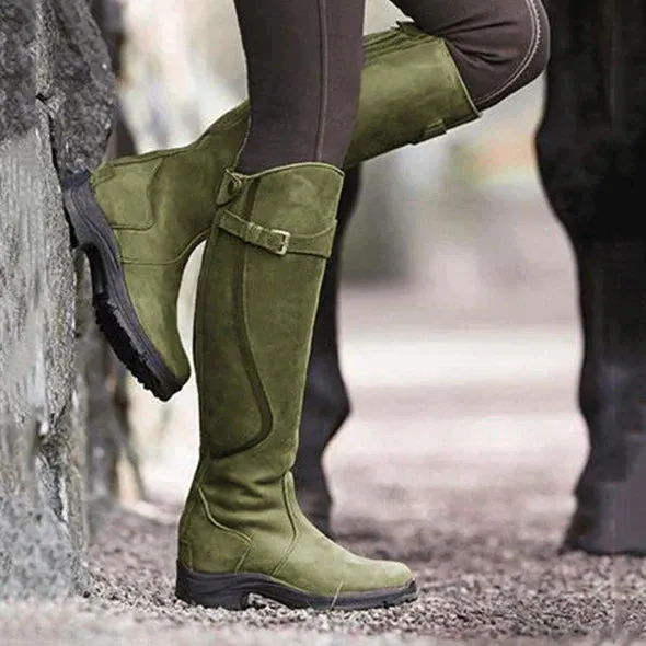 Vegan Leather High Boots with Heel for Women | Eco-Friendly Materials