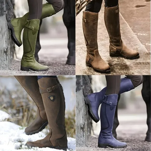 Vegan Leather High Boots with Heel for Women | Eco-Friendly Materials