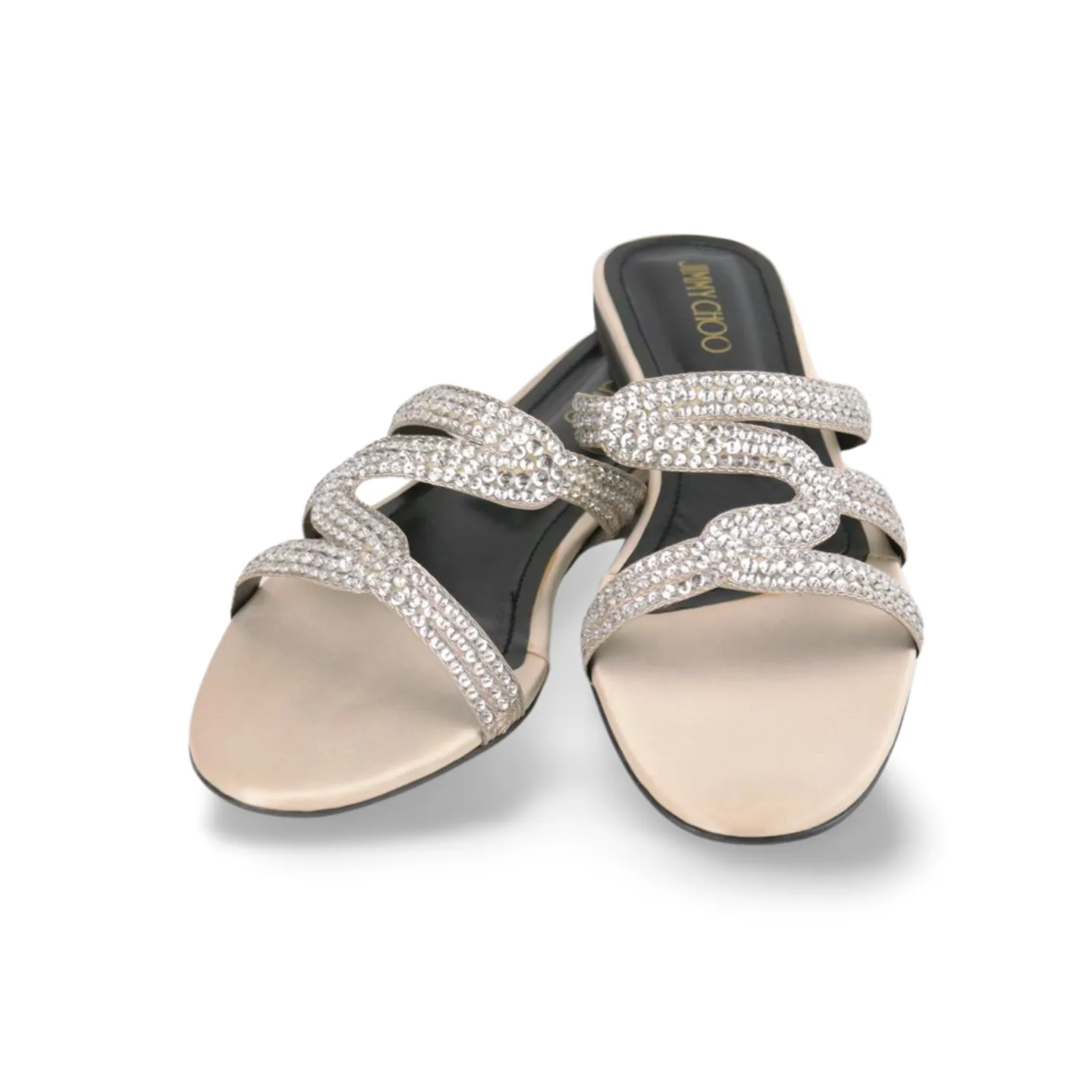 Women's Dress Sandals with Crystal Embellishments