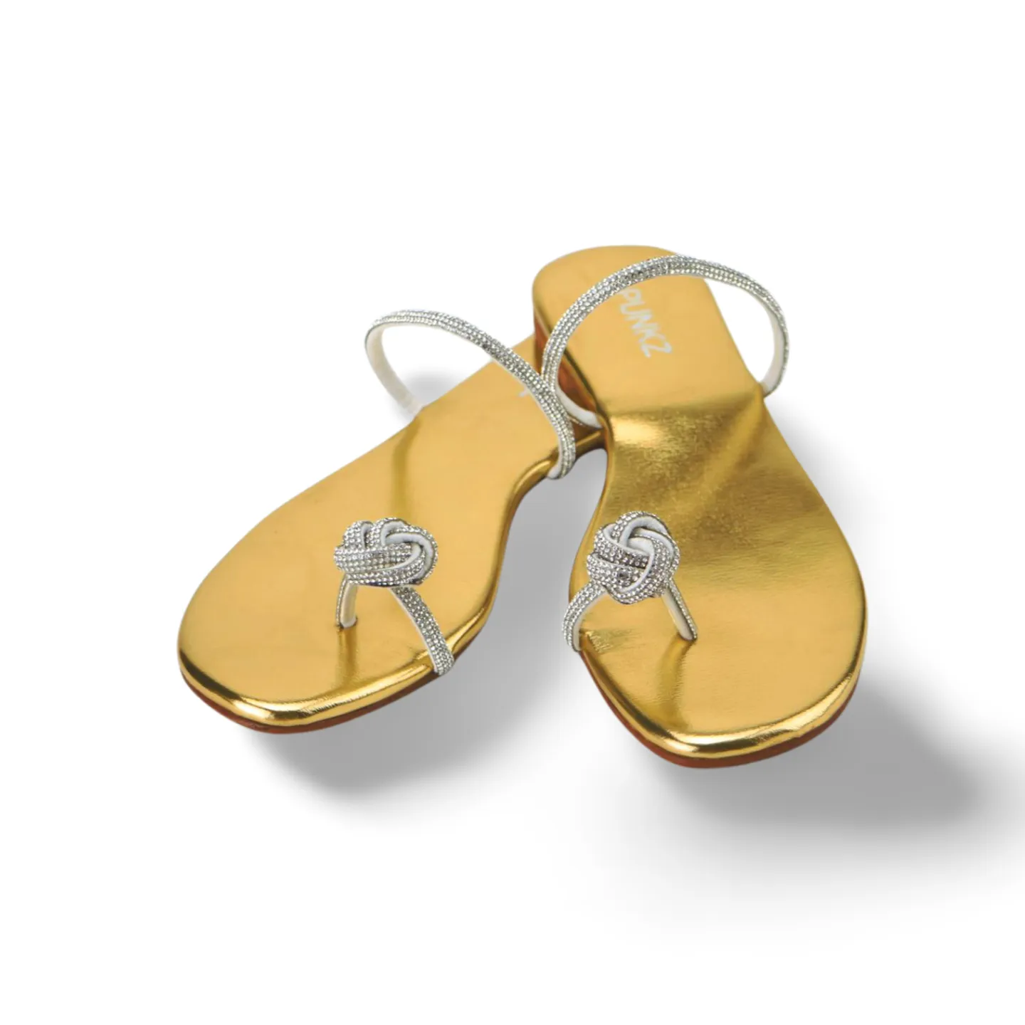 Women's Rhinestone Toe-Ring Flat Sandals